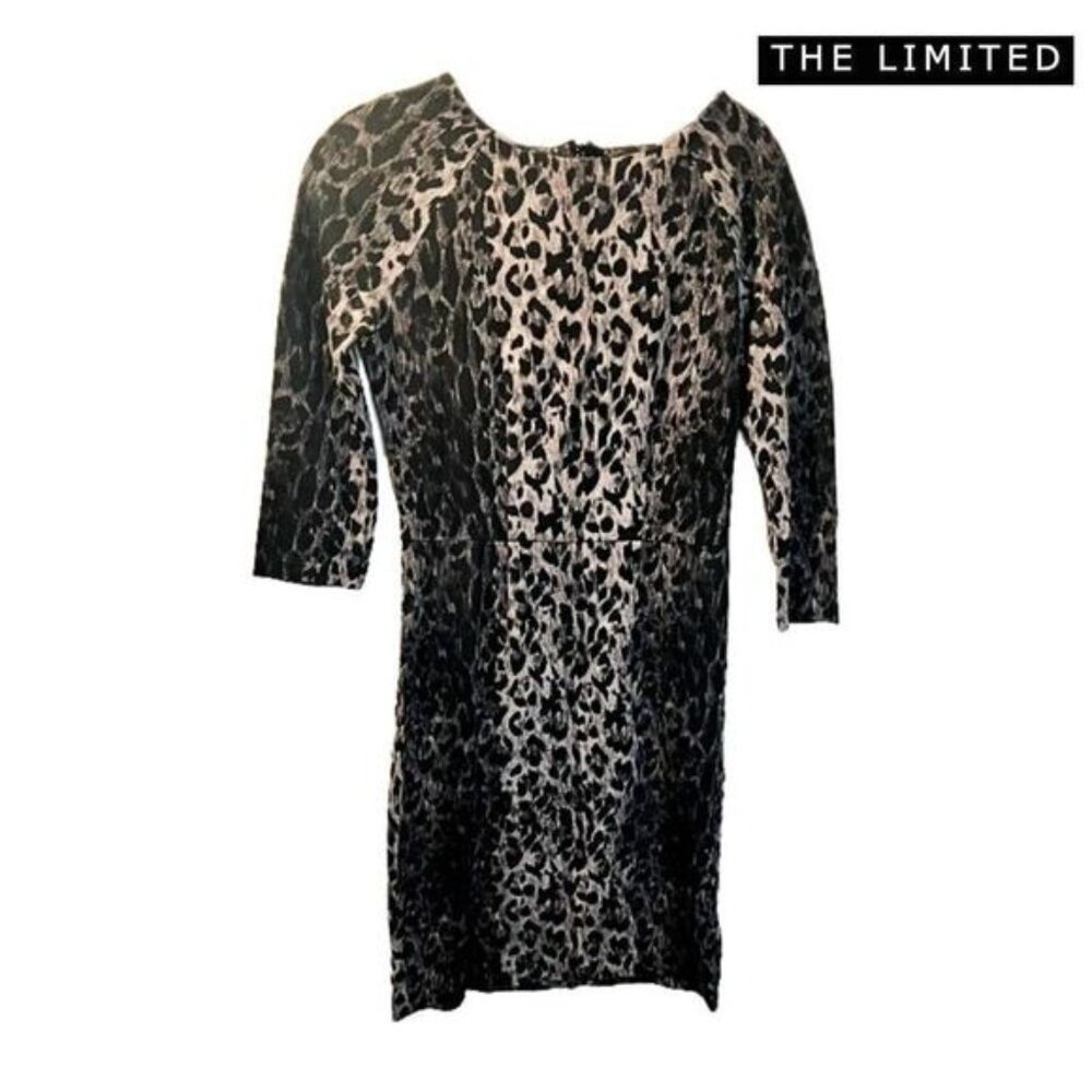 THE LIMITED Womens 3/4 Sleeves Animal‎ Print Bodycon Dress